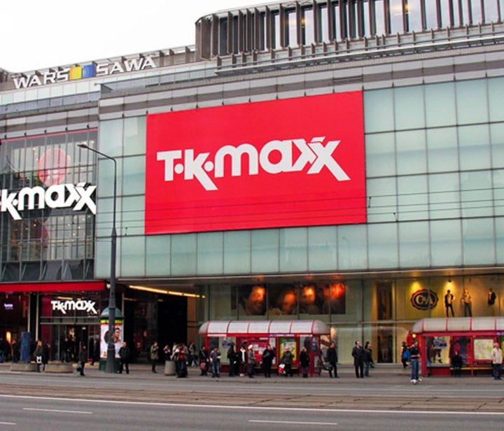 Reklama podświetlana na budynku, Warszawa